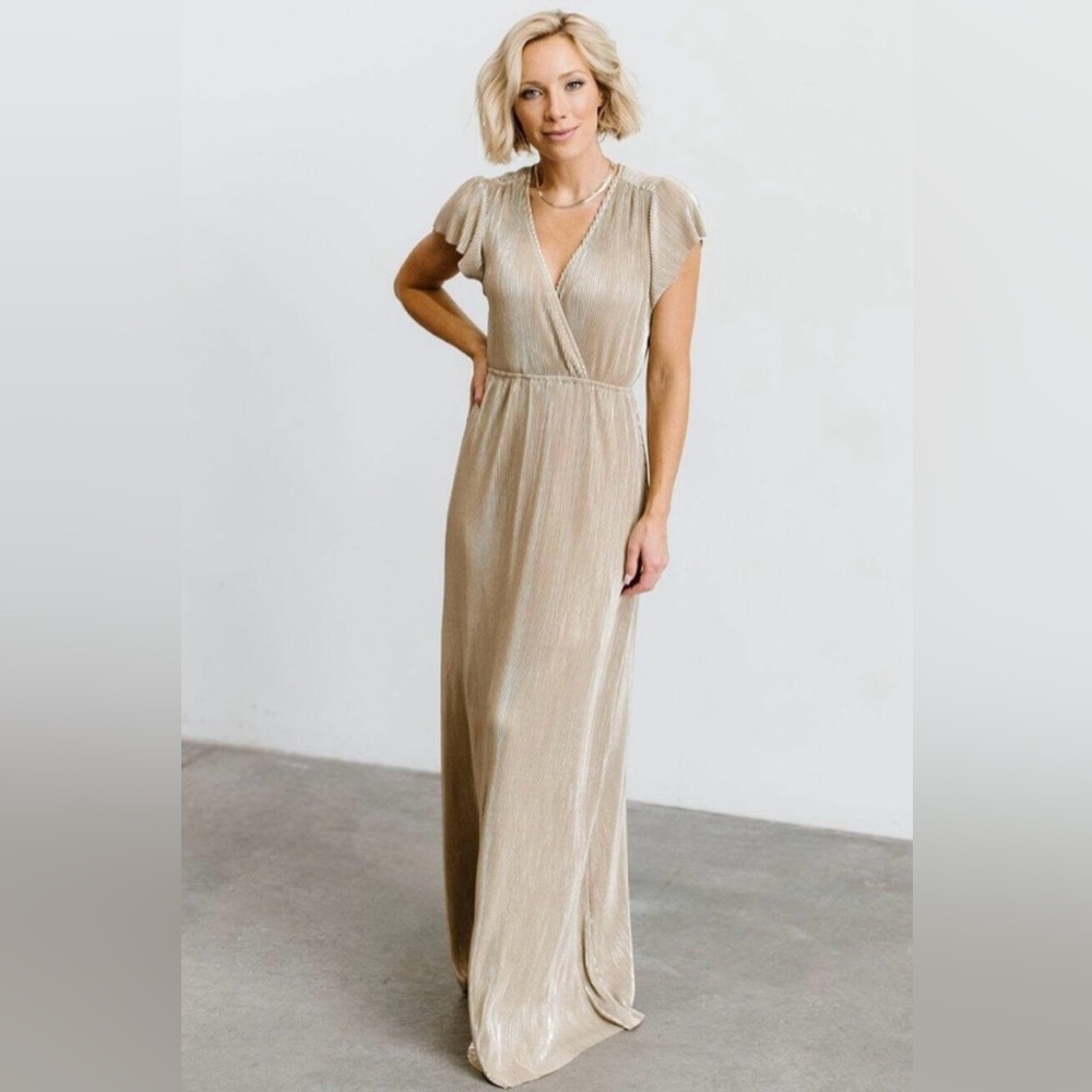 Baltic Born Athena Pleated Maxi Dress